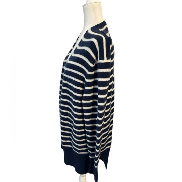 Madewell Cozy Walker Cardigan Striped Merino Wool Alpaca Blend Preppy Large - Picture 5 of 8